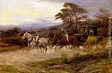 Heywood Hardy Canvas Paintings - On The Road To Gretna Green